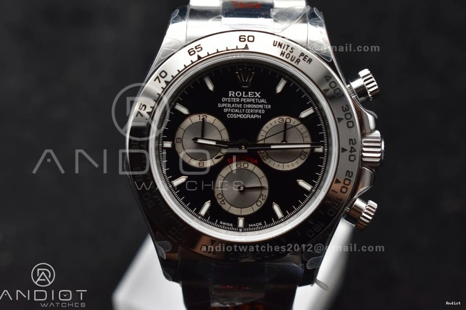 Edition Black Bracelet on V5 126509 Silver Dial 1:1 SS QF SH4131 Best Daytona 1107